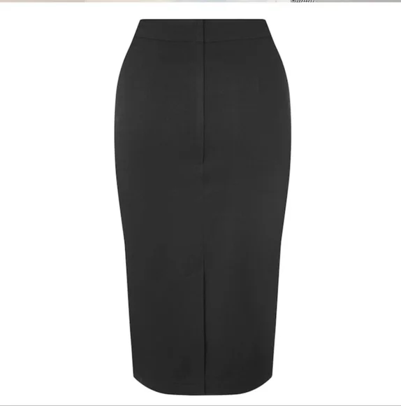 Black Heart Detail Pencil Skirt - Picture 2 of 3